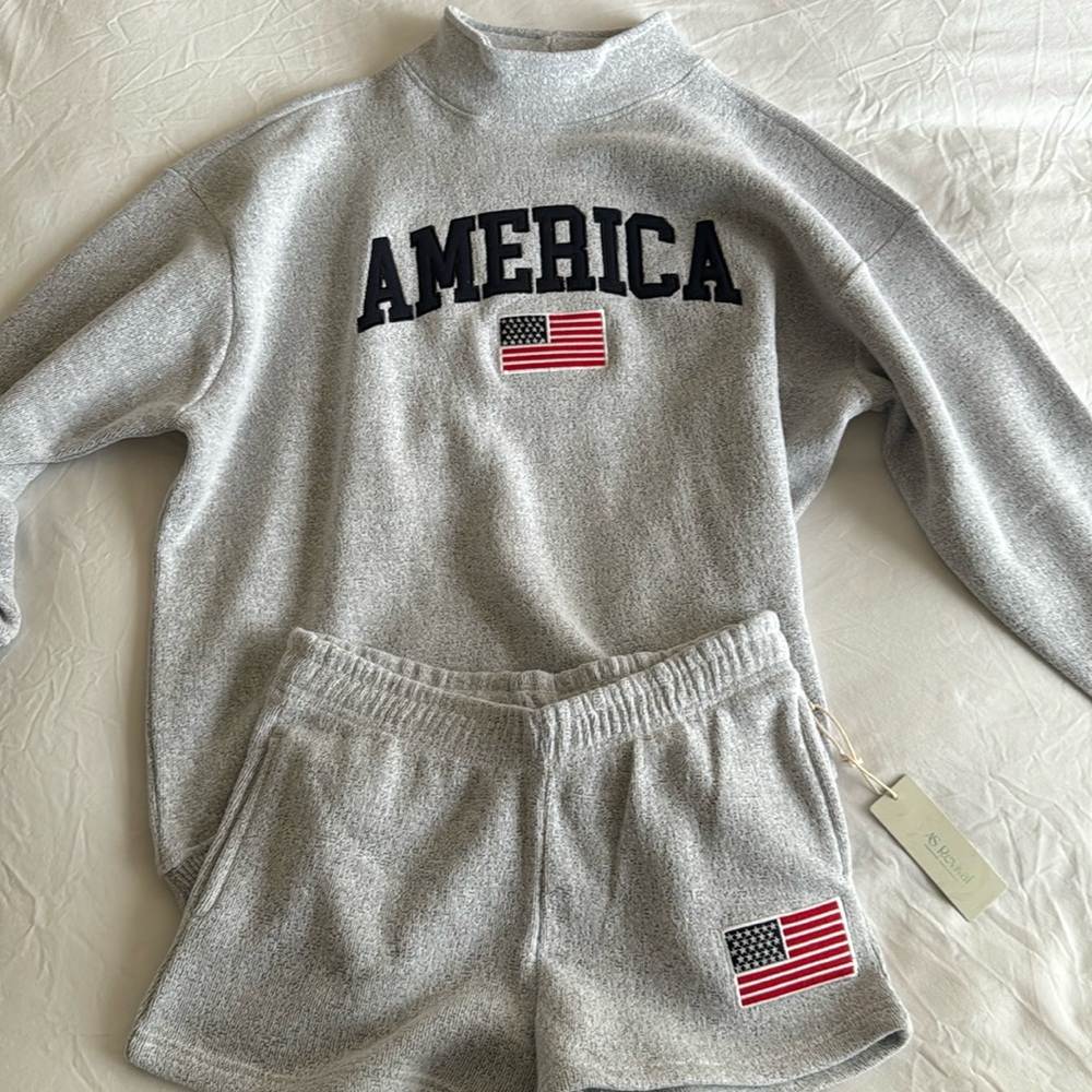 Altar’d State American Flag Sweat Set